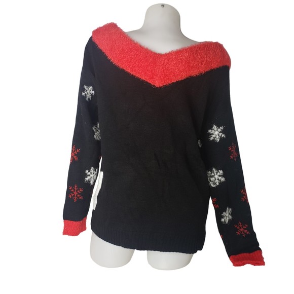 HOLIDAY TIME Snow Way Ugly Christmas Sweater Size Medium - Picture 8 of 9